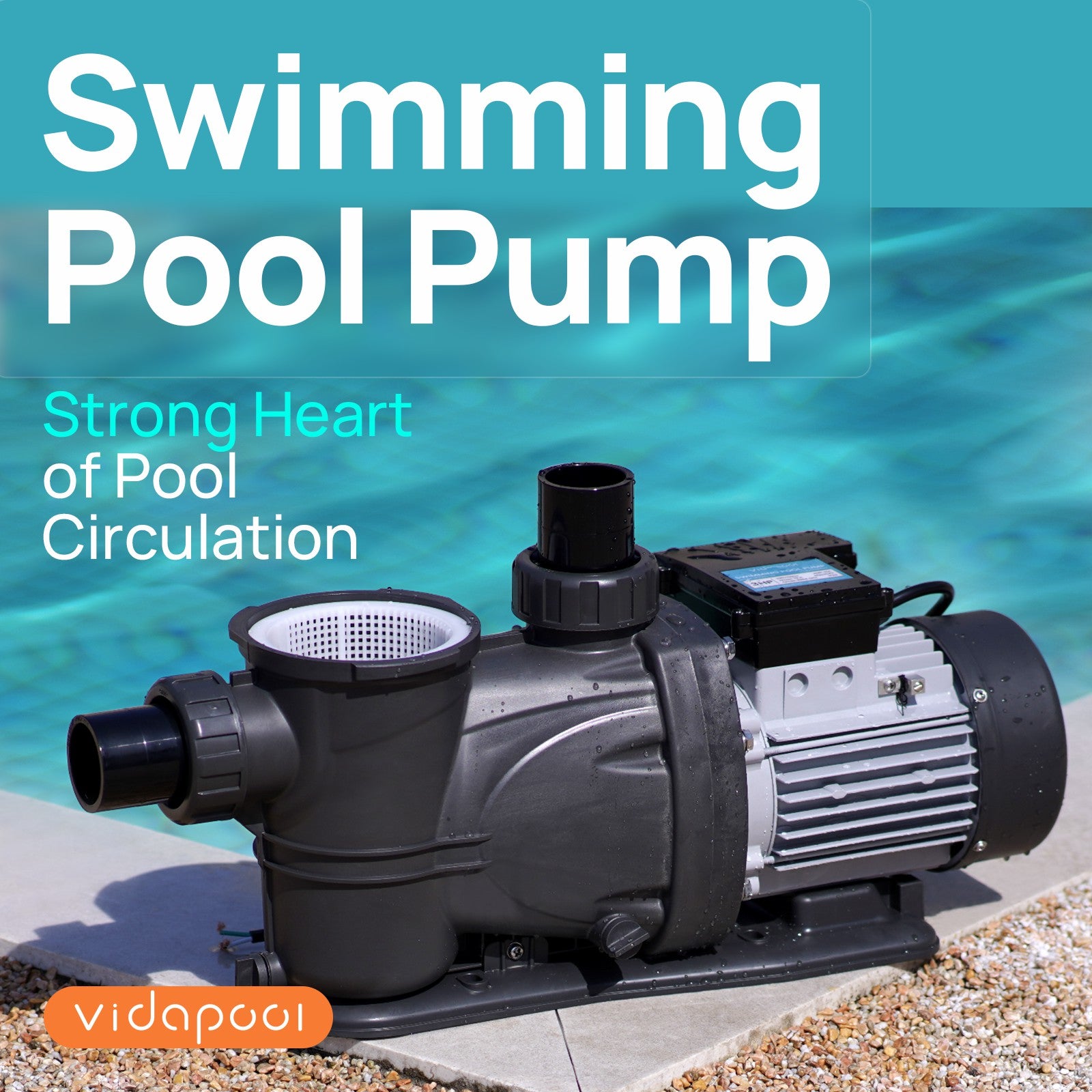 SPR150-LV In/Above Ground Pool Pump, Self Primming High Flow (Single Speed, 1.5HP, 7350 GPH, 115V)
