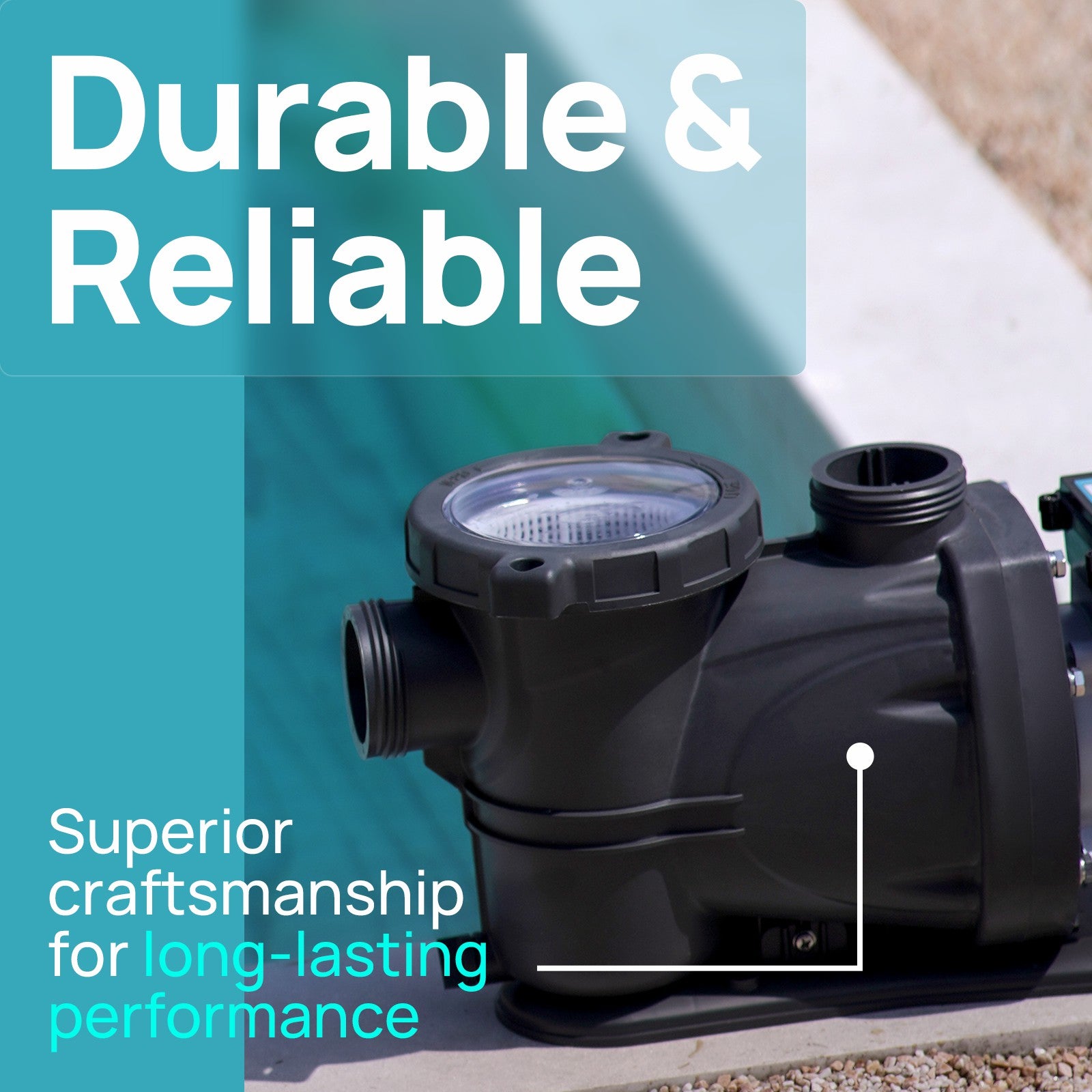 SPR300-HV In/Above Ground Pool Pump, Self Primming High Flow (Single Speed, 3HP, 8964 GPH, 220V)