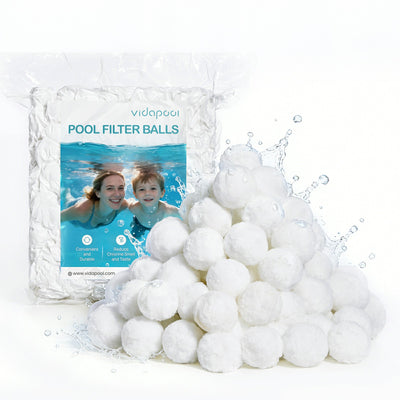SPSGB046W 4.6 lbs White Pool Filter Balls for Sand Filters Replaces 100 lbs Pool Filter Sand