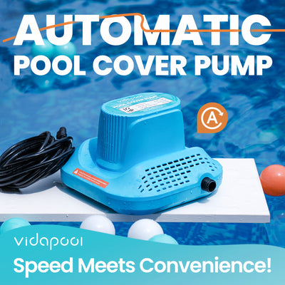 SUC50E 1/2 HP Pool Cover Pump | 2169 GPH | Auto On/Off | 25ft Cord