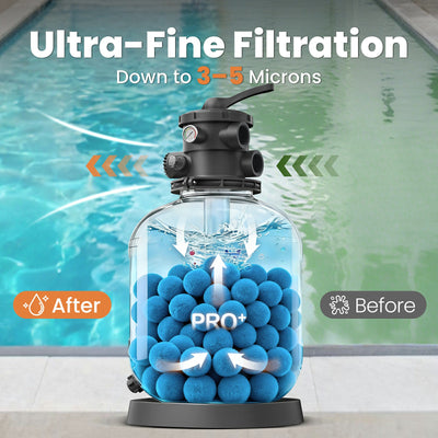 SPSGB031B 3.1 lbs Blue Pool Filter Balls for Sand Filters Replaces 100 lbs Pool Filter Sand