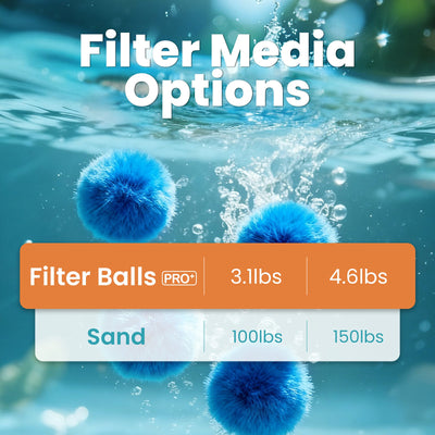 SPSGB046B 4.6 lbs Blue Pool Filter Balls for Sand Filters Replaces 100 lbs Pool Filter Sand