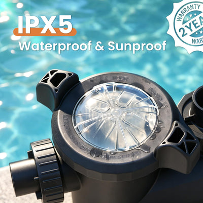 SPPM150-LV Variable Speed Pool Pump, In/Above Pool Pump with Filter Basket, 1.5 HP, 115V, 7920GPH